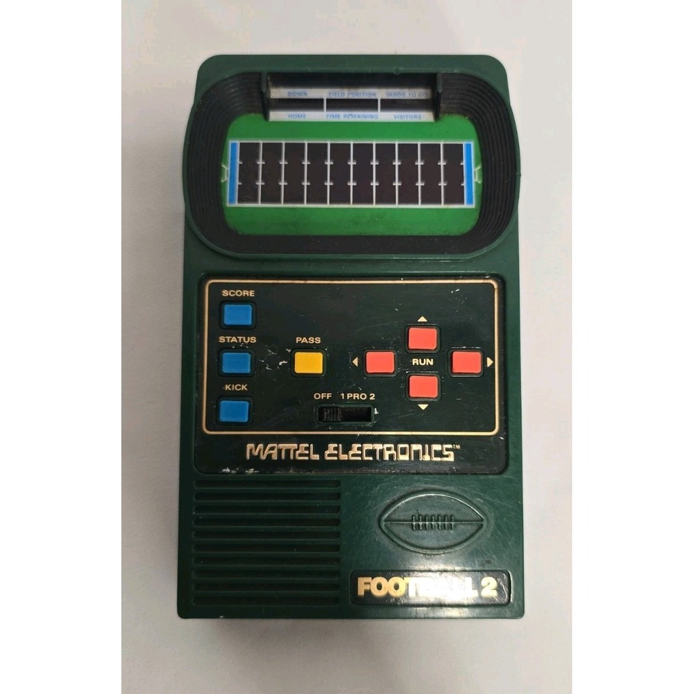 Vintage 1978 Mattel Electronics Football 2 Handheld Electronic Game Tested Works